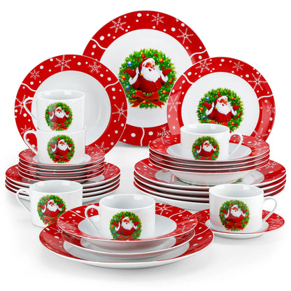 VEWEET Christmas Santa Claus Tableware Sets