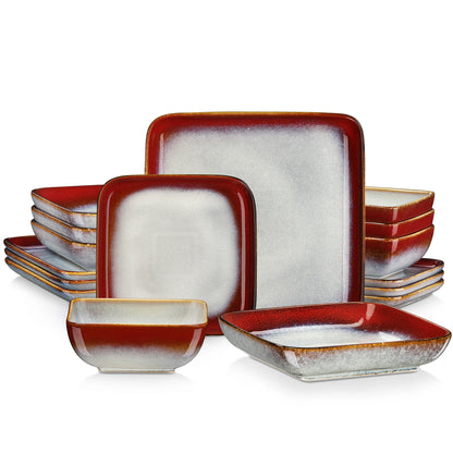 Vancasso Set Square Kiln Glaze Dinnerware Sets