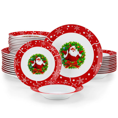 VEWEET Christmas Santa Claus Tableware Sets