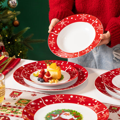 VEWEET Christmas Santa Claus Tableware Sets