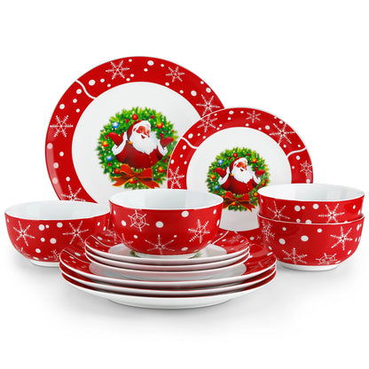 VEWEET Christmas Santa Claus Tableware Sets