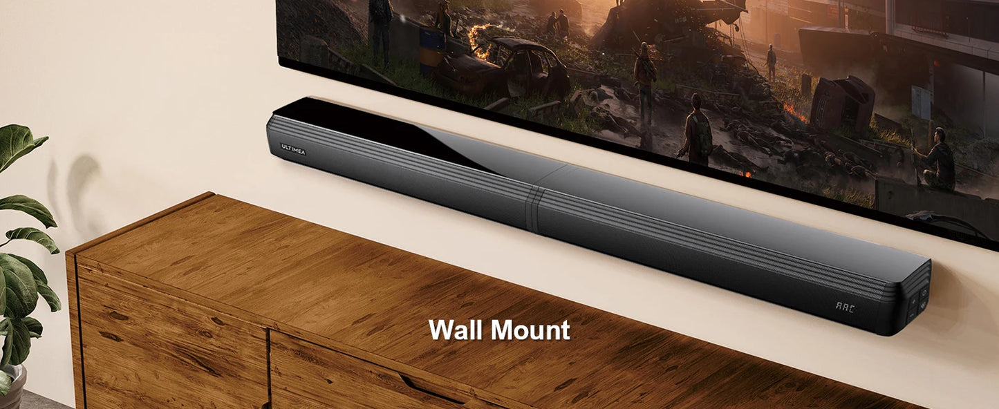 ULTIMEA 100W 2.2ch Detachable Bluetooth Soundbar with Bass & 3 EQ Modes