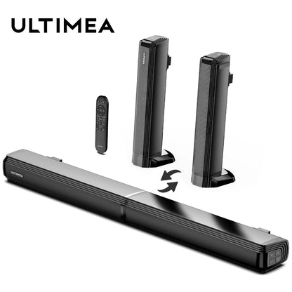 ULTIMEA 100W 2.2ch Detachable Bluetooth Soundbar with Bass & 3 EQ Modes